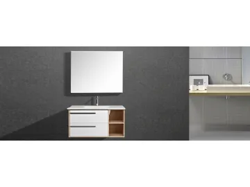 IL2601 Stylish Wall Mount Single Bathroom Vanity with Large Mirror