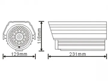 Waterproof IR CCD Camera