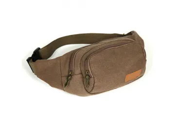 CBB1031-1 Canvas Fanny Pack, 19 x 13 x 10cm Waist Bag