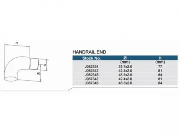 Stainless Steel Handrail End