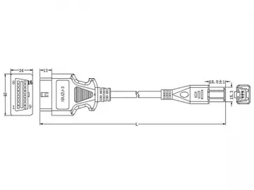 Isuzu 3-Pin Cable