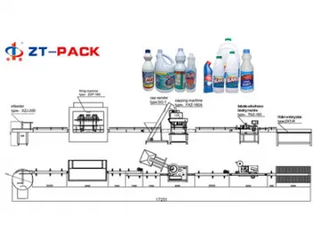 50ml-5000ml Bleach Acid Corrosive Liquids Filling Line