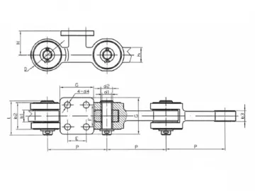 Conveyor Chain for Sugar Industry