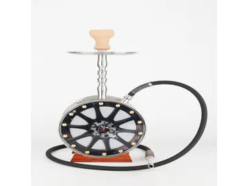 AL0404 Aluminum Hookah, 52cm Tall Hookah