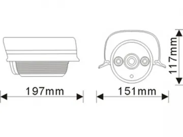 70m IR LED Array Camera