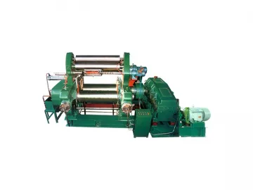 Two Roll Rubber Mixing Mill With Stock Blender