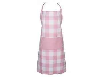 CBB5866-1 Pink Cotton Buffalo Check Apron