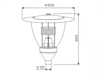 XLD-T74 Outdoor Post Light