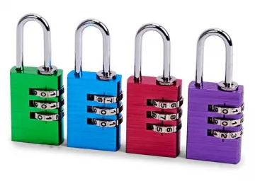 4 pc Aluminium Combination Padlock Set