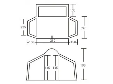 KM-9040 6-Person Family Travel Tent