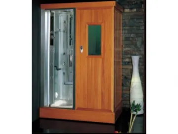 Far Infrared Sauna Room / Finnish Sauna Room with Steam Shower