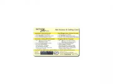 Overprinting Scratch Panel Phone Card