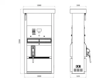 1-Nozzle Fuel Dispenser