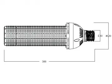 C29 SMD3528 100W LED Corn Light