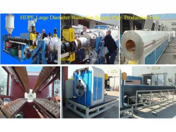 HDPE Large Size Water/Gas Supply Pipe Production Line