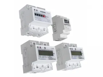 Single Phase Two Wire DIN-rail Active Energy Meter