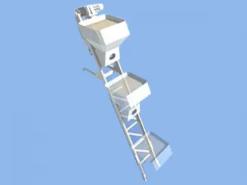 Stationary Concrete Batching Plant with Bucket Elevator Feeding