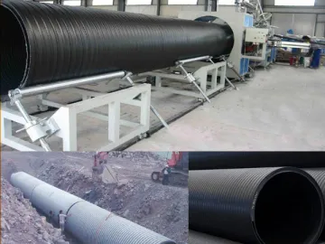 HDPE Large Diameter Hollow Wall Winding Pipe (Underground Drainage Pipe) Production Line