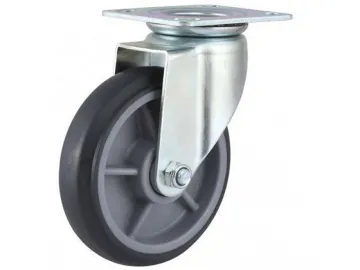 150~220kg Heavy Duty High Strength Artificial Rubber Wheel Swivel Caster