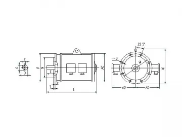 Explosion Proof Three-phase Induction Motor (for Lifting), YBZa-H Series