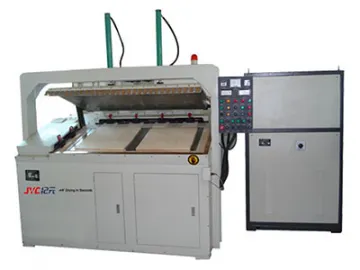 RF Press, HF Board Joining Machine  Edge Gluer of Slant Working Table Version