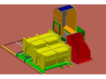 Horizontal Split Compactor Trash Transfer Station (Mobile Garbage Bin)