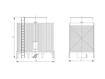 Steel Crossflow Cooling Tower (Low Noise)