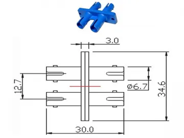 SC/LC/FC/ST/MU/D4/DIN Fiber Optic Adapter