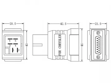 Chrysler 6-Pin Adapter