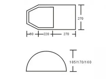 KM-9060 Four Person Family Tent