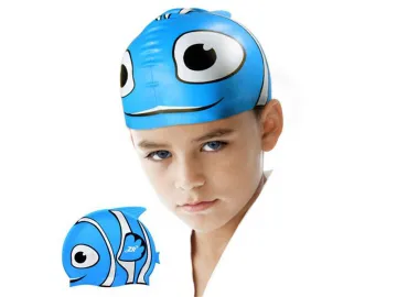 Silicone swimming cap