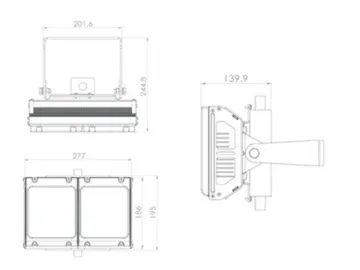 60W-80W LED Flood Light