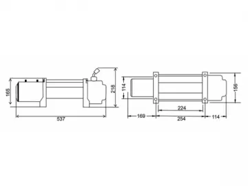 9500lb Off-Road Vehicle Winch