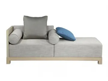 Beech Wood Fabric Sectional Sofa