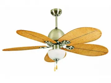 CT52508 52 Inch 5 Rattan Blade Ceiling Fan