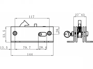 Sliding Door Lock