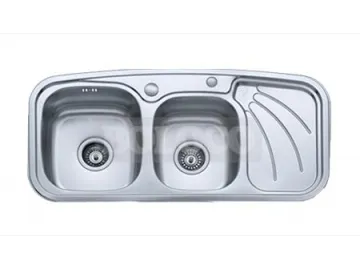 BL-809L Double Bowl Stainless Steel Kitchen Sink