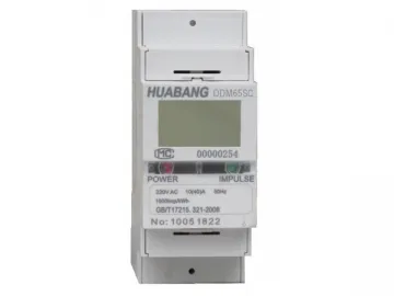 DDM65 DIN-rail Energy Meter, 2 Pole/Modular