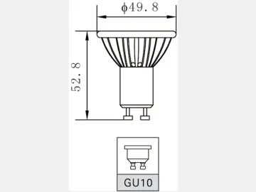 Ceramic 3W LED Spotlight