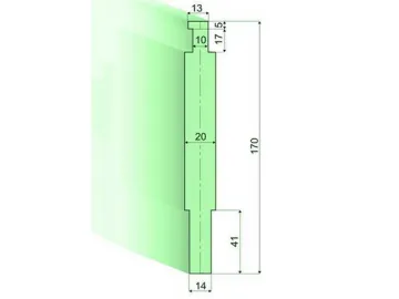 Holder for radius-tools and radius-tools R 7-50, Amada Press Brake Tooling