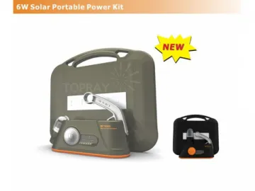 6W Solar Portable Lighting Kit