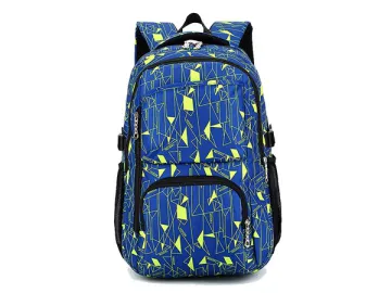 CBB4789-1 Polyester School Bag, 18x32x49cm Sublimation Printed Student Backpack