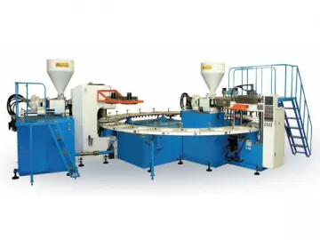 Double Color PVC Air Blowing Injection Machine