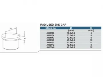 Stainless Steel Radiused End Cap