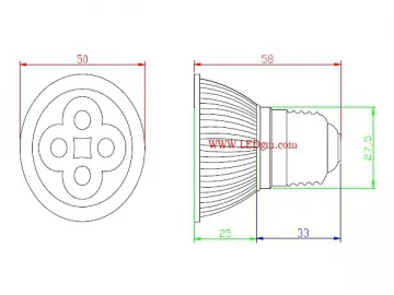 GU10 LED Ceiling Spotlight 4W