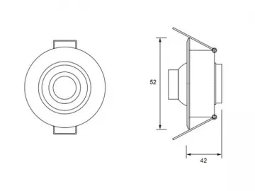 1W LED Ceiling Light