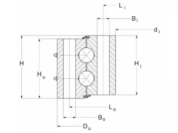 Eight Point Contact Ball Bearing