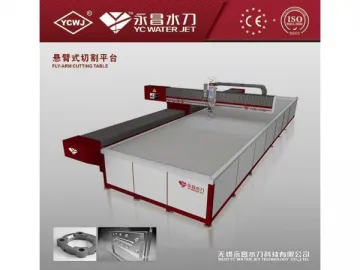 Cantilever/Fly-arm Waterjet Cutting Table