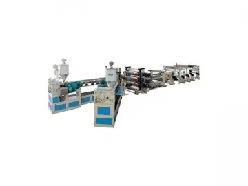 Sheet extrusion line (PP, PE, ABS, PC, PS, PVC)