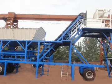 Mobile Concrete Batching Plant HZS25 